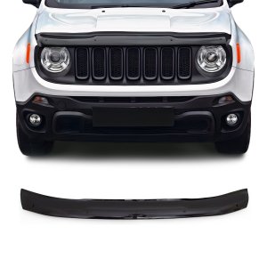 Jeep Renegade Hood Deflector - Omac - Acrylic - Black (2015-2023)